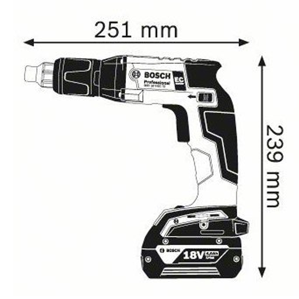 Visseuse Plaquiste Sans Fil Bosch GSR 18V-EC TE 06019C8004 4 Visseuse Plaquiste Sans Fil Bosch GSR 18V-EC TE 06019C8004 – Image 2