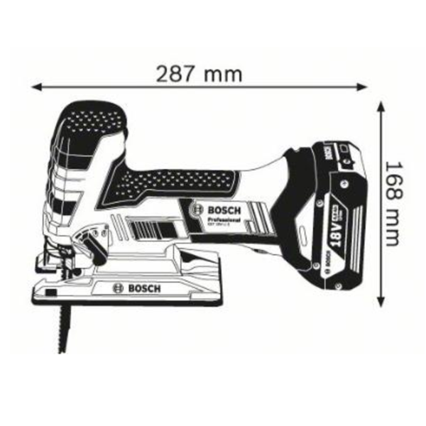 Scie Sauteuse Sans Fil Scie Sauteuse Champignon GST 18V-LI S L-B 18 V SOLO Bosch 06015A5101 5 Scie Sauteuse Sans Fil Scie Sauteuse Champignon GST 18V-LI S L-B 18 V SOLO Bosch 06015A5101 – Image 3
