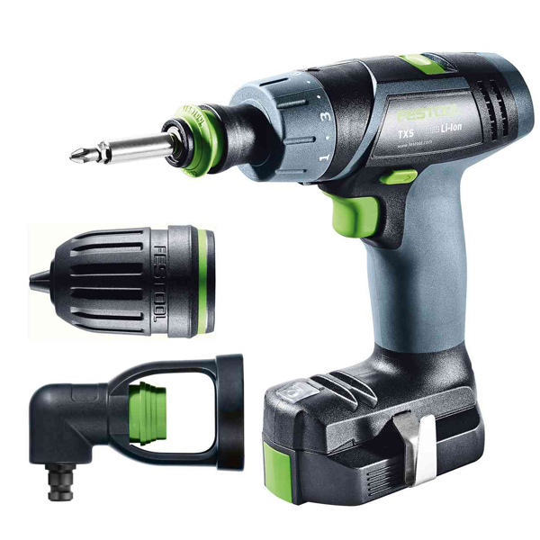 Visseuse Sans Fil Perceuse-visseuse Festool TXS 2,6-Set 2 Batteries 2,6 Ah Et Chargeur MXC 7 Visseuse Sans Fil Perceuse-visseuse Festool TXS 2,6-Set 2 Batteries 2,6 Ah Et Chargeur MXC – Image 5