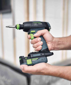 Visseuse Sans Fil Perceuse-visseuse Festool T 18+3 C 3,1-Plus 2 Batteries 3,1Ah Et Chargeur TCL 6 -Outils électroportatifs Soldes 576449 3