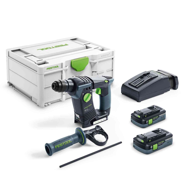 Perforateur Sds + Sans Fil Perforateur Festool BHC 18 HPC 4,0 I-Plus SDS+ 2 Batteries 4,0Ah Et Chargeur 5 Perforateur Sds + Sans Fil Perforateur Festool BHC 18 HPC 4,0 I-Plus SDS+ 2 Batteries 4,0Ah Et Chargeur – Image 3