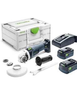 Meuleuse D'angle ø 125 Mm Meuleuse D'angle Festool AGC 18-125 5,2 EB-Plus Avec 2 Batteries 5,2Ah Et Chargeur -Outils électroportatifs Soldes 576826