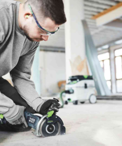 Meuleuse Tronçonneuse Béton Tronçonneuse Festool DSC-AGC 18-125 FH5,2 EBI-Plus 2 Batteries 5,2 Ah Chargeur Et Disque Diamant