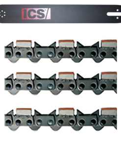 Accessoires Pour Tronçonneuse Guide Avec 3 Chaînes Diamantées ICS P3/695/40F Longueur 40 Cm