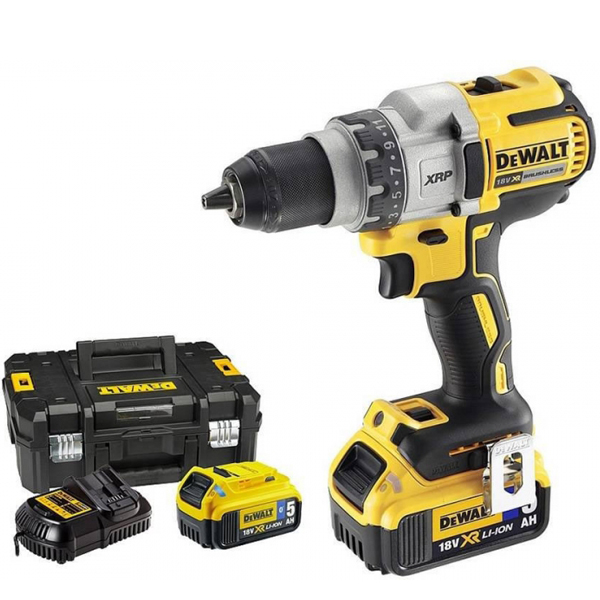 Visseuse Sans Fil Perceuse Visseuse Dewalt DCD792P2B-QW XR 18V ToolConnect 2 Batteries 5 Ah Chargeur - Coffret 5 Visseuse Sans Fil Perceuse Visseuse Dewalt DCD792P2B-QW XR 18V ToolConnect 2 Batteries 5 Ah Chargeur - Coffret – Image 3