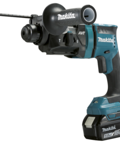 Perforateur Sds + Sans Fil Perforateur Burineur Makita DHR182RTJ 2 Batteries 18V 5Ah Chargeur En Coffret Makpac 1,7 Joules