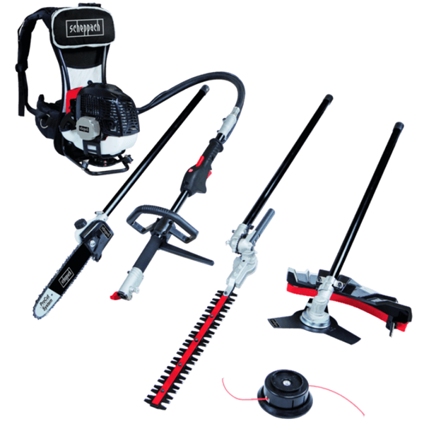 Tondeuse Débroussailleuse Outil Multi-fonctions Jardin 4 En 1 Scheppach MFH5300-4BP Moteur 1300 W 6 Tondeuse Débroussailleuse Outil Multi-fonctions Jardin 4 En 1 Scheppach MFH5300-4BP Moteur 1300 W – Image 4