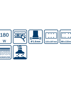 Ponceuse Vibrante Filaire Bosch GSS 160 Multi 180 W 10 Ponceuse Vibrante Filaire Bosch GSS 160 Multi 180 W -Outils électroportatifs Soldes fonctions bosch gss160