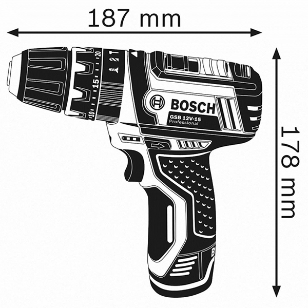 Visseuse Perceuse à Percussion Sans Fil Perceuse Visseuse à Percussion Bosch GSB 12V-15 S/Batterie Ni Chargeur Coffret L-Boxx 4 Visseuse Perceuse à Percussion Sans Fil Perceuse Visseuse à Percussion Bosch GSB 12V-15 S/Batterie Ni Chargeur Coffret L-Boxx – Image 2