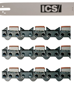 Accessoires Pour Tronçonneuse Guide Avec 3 Chaînes Diamantées ICS P3/680/35F - Longueur 35 Cm