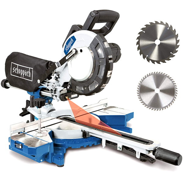 Scie à Onglet Et Radiale Scie à Onglet Radiale Scheppach Ø216 Mm - HM216 Avec 2 Lames 4 Scie à Onglet Et Radiale Scie à Onglet Radiale Scheppach Ø216 Mm - HM216 Avec 2 Lames – Image 2