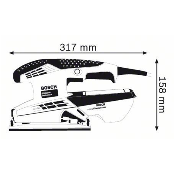Ponceuse Vibrante Gss 23 A Professional : Bosch 0601070400 3 Ponceuse Vibrante Gss 23 A Professional : Bosch 0601070400