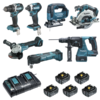 Ensemble De Machines électroportatives Ensemble De 7 Machines Makita 18V Li-on Référence DLX7014PTJ 2 Ensemble De Machines électroportatives Ensemble De 7 Machines Makita 18V Li-on Référence DLX7014PTJ -Outils électroportatifs Soldes makita 1