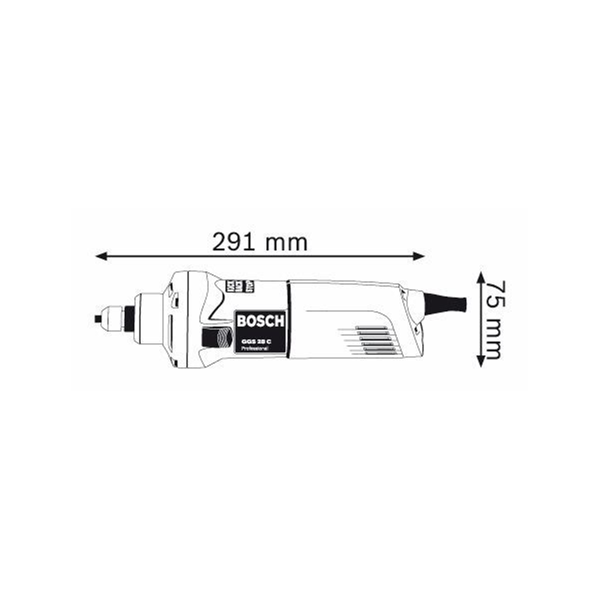 Meuleuses Droite Meuleuse Droite électrique Bosch GGS 28 C Professional 600 W 4 Meuleuses Droite Meuleuse Droite électrique Bosch GGS 28 C Professional 600 W – Image 2