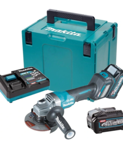 Meuleuse D'angle ø 125 Mm Meuleuse D'angle Makita Diamètre 125 Mm 40 V Max Li-Ion - Puissance 1100 W - 2 Batteries + Chargeur