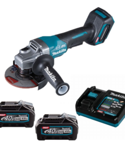 Meuleuse D'angle ø 125 Mm Meuleuse D'angle Makita Diamètre 125 Mm 40 V Max Li-Ion - Puissance 1100 W - 2 Batteries + Chargeur