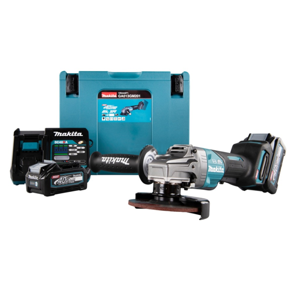 Meuleuse D'angle ø 125 Mm Meuleuse D'angle Makita Diamètre 125 Mm 40 V Max Li-Ion - Puissance 1100 W - 2 Batteries + Chargeur 7 Meuleuse D'angle ø 125 Mm Meuleuse D'angle Makita Diamètre 125 Mm 40 V Max Li-Ion - Puissance 1100 W - 2 Batteries + Chargeur – Image 5