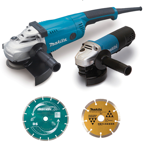 Meuleuse D'angle ø 230 Mm Meuleuses GA9020 230 Mm 2200W Et 9558HNRG 125 Mm 840W Makita DK0053GX2-P 3 Meuleuse D'angle ø 230 Mm Meuleuses GA9020 230 Mm 2200W Et 9558HNRG 125 Mm 840W Makita DK0053GX2-P