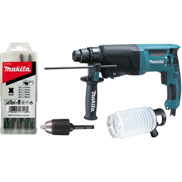 Perforateur Sds + Filaire Perforateur SDS-PLUS 2,7J 780W HR2600X9 : Makita HR2600X9 3 Perforateur Sds + Filaire Perforateur SDS-PLUS 2,7J 780W HR2600X9 : Makita HR2600X9