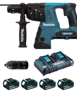 Perforateur Sds + Sans Fil Perforateur Burineur SDS Plus Makita DHR264PT4J 36 V 5 Ah -Outils électroportatifs Soldes p176757
