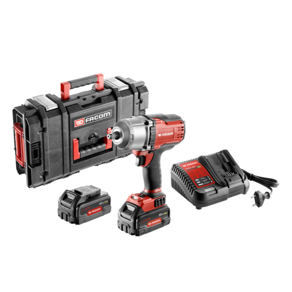 Boulonneuses à Choc Clé à Choc Sans Fil Facom 1/2" 5Ah 18V 900 NM 2 Batteries En Coffret CL3.CH18SP2 CL3.CH18SP2PB 4 Boulonneuses à Choc Clé à Choc Sans Fil Facom 1/2" 5Ah 18V 900 NM 2 Batteries En Coffret CL3.CH18SP2 CL3.CH18SP2PB – Image 2