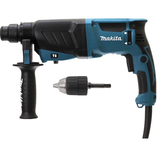 Perforateur Sds + Filaire Perfo-burineur Makita HR2630X7 Sds Plus Mandrin Et Coffret Makita 3 Perforateur Sds + Filaire Perfo-burineur Makita HR2630X7 Sds Plus Mandrin Et Coffret Makita