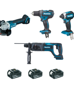 Ensemble De Machines électroportatives Ensemble De 4 Machines 18 V Li-Ion 5 Ah Makita DLX4080TX1