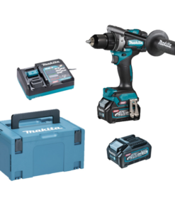 Makita Visseuse Perceuse à Percussion Sans Fil Perceuse-visseuse 40 V Max Li-Ion 2,5 Ah XGT Sans Fil - Diamètre Max 13 Mm - 2 Batteries + Chargeur