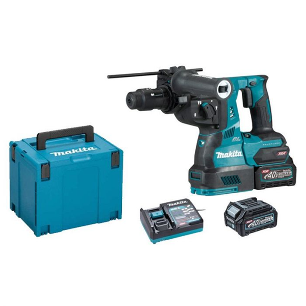Perforateur Sds + Sans Fil Perfo-burineur Makita SDS-Plus 40 V Max Li-Ion 2.5 Ah - Diamètre Béton 28 Mm - 2 Batteries + Chargeur 3 Perforateur Sds + Sans Fil Perfo-burineur Makita SDS-Plus 40 V Max Li-Ion 2.5 Ah - Diamètre Béton 28 Mm - 2 Batteries + Chargeur