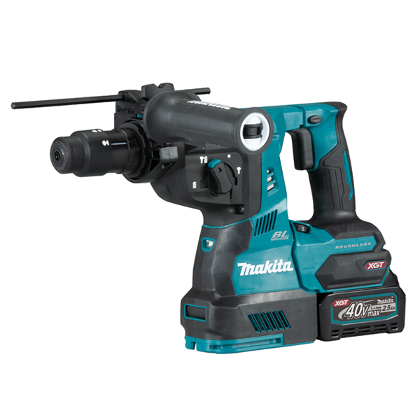 Perforateur Sds + Sans Fil Perfo-burineur Makita SDS-Plus 40 V Max Li-Ion 2.5 Ah - Diamètre Béton 28 Mm - 2 Batteries + Chargeur 4 Perforateur Sds + Sans Fil Perfo-burineur Makita SDS-Plus 40 V Max Li-Ion 2.5 Ah - Diamètre Béton 28 Mm - 2 Batteries + Chargeur – Image 2