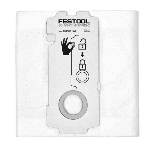 Sac Pour Aspirateur Sac Filtre Selfclean SC-FIS-CT Mini/Midi-15/5 Pour Aspirateur Festool 3 Sac Pour Aspirateur Sac Filtre Selfclean SC-FIS-CT Mini/Midi-15/5 Pour Aspirateur Festool
