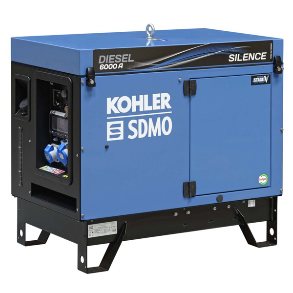 Groupe électogène Diesel Groupe électrogène Kohler SDMO - Diesel 6000 A Silence C5 - 4.9 KW Monophasé 3 Groupe électogène Diesel Groupe électrogène Kohler SDMO - Diesel 6000 A Silence C5 - 4.9 KW Monophasé