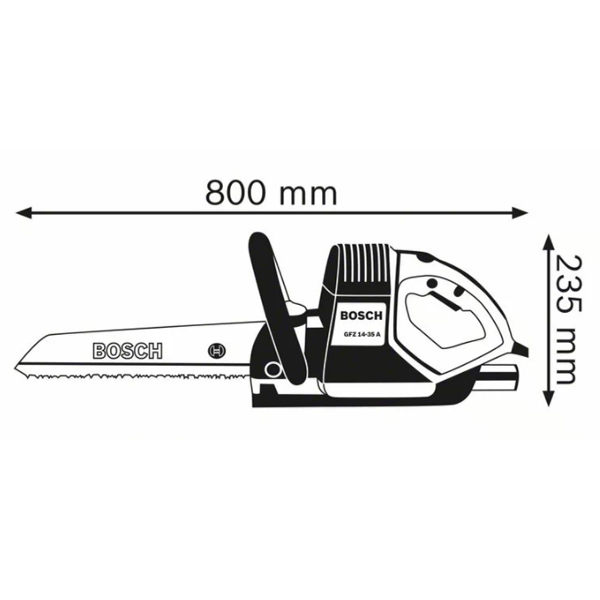 Scie Sabre Et Scie Alligator Scie Alligator Filaire Bosch GFZ 16-35 AC Longueur Lame 350 Mm 1600W 6 Scie Sabre Et Scie Alligator Scie Alligator Filaire Bosch GFZ 16-35 AC Longueur Lame 350 Mm 1600W – Image 4