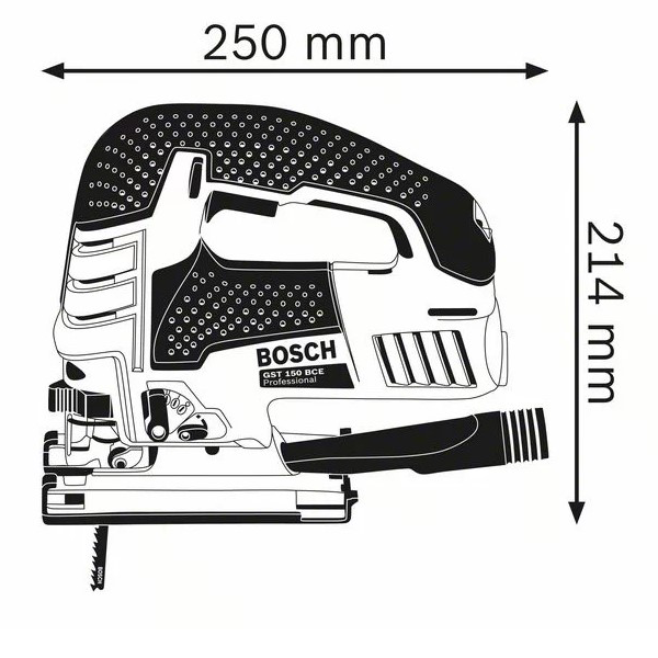 Scie Sauteuse Filaire Scie Sauteuse Bosch GST 150 BCE Pour Applications Exigeantes 750 W 4 Scie Sauteuse Filaire Scie Sauteuse Bosch GST 150 BCE Pour Applications Exigeantes 750 W – Image 2