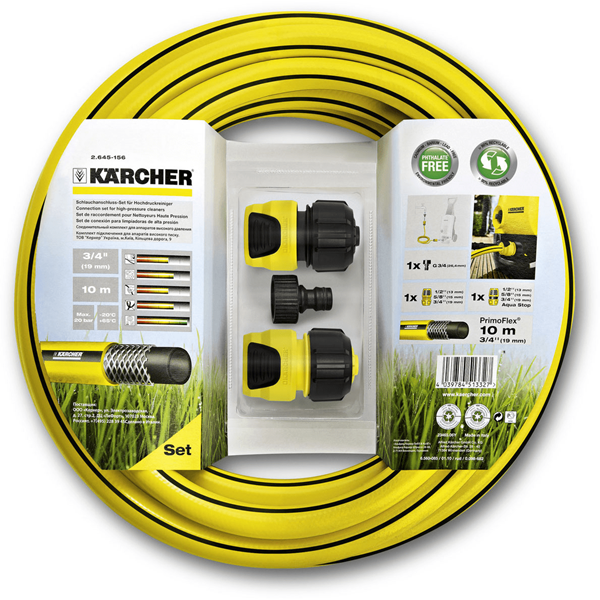 Kärcher Flexible Kit De Débouchage, Adaptateurs Et Filtres Set De Raccordement Pour Nettoyeur Haute Pression Karcher - Avec 10 M De Tuyau 3/4" (19 Mm) 2.645-156.0 4 Kärcher Flexible Kit De Débouchage, Adaptateurs Et Filtres Set De Raccordement Pour Nettoyeur Haute Pression Karcher - Avec 10 M De Tuyau 3/4" (19 Mm) 2.645-156.0 – Image 2