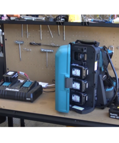 Electroportatif Divers Métiers Support Dorsal Avec Pack énergie 18V Makita - 4 Batteries 5Ah + Chargeur Double -Outils électroportatifs Soldes support dorsal4