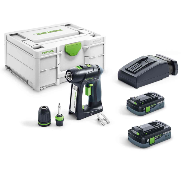 Visseuse Sans Fil Perceuse Visseuse Festool C 18 HPC 4,0 I-Plus Avec Batteries Chargeur 8 Visseuse Sans Fil Perceuse Visseuse Festool C 18 HPC 4,0 I-Plus Avec Batteries Chargeur – Image 6