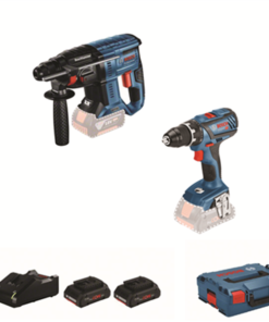 Perforateur Sds+ Perceuse GSR 18V-28 Et Perforateur GBH 18V-21 Bosch Avec 2 Batteries
